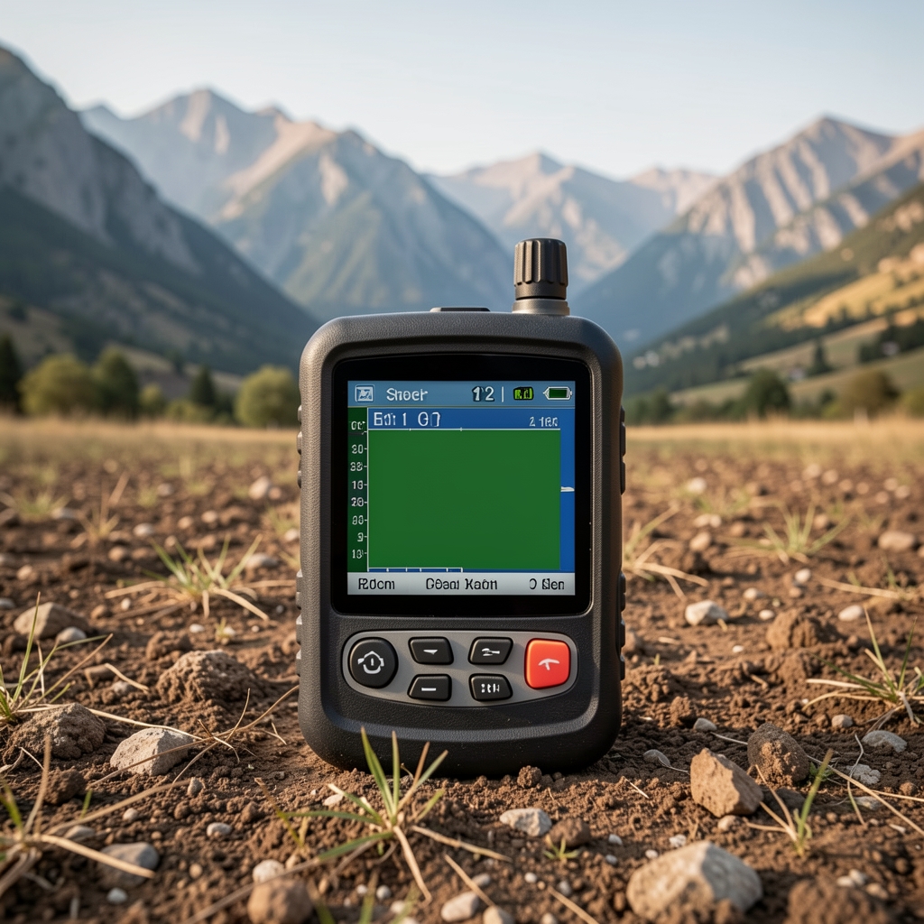Kapalı arazi ve dağlık bölgelerde GPS cihazı teknik görünümü