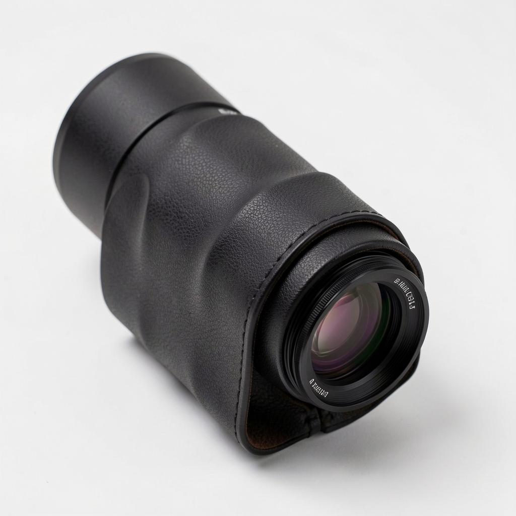 Nikon Monarch M7 8x42 dürbün ergonomik tutma yüzeyi ve lens kılıfı